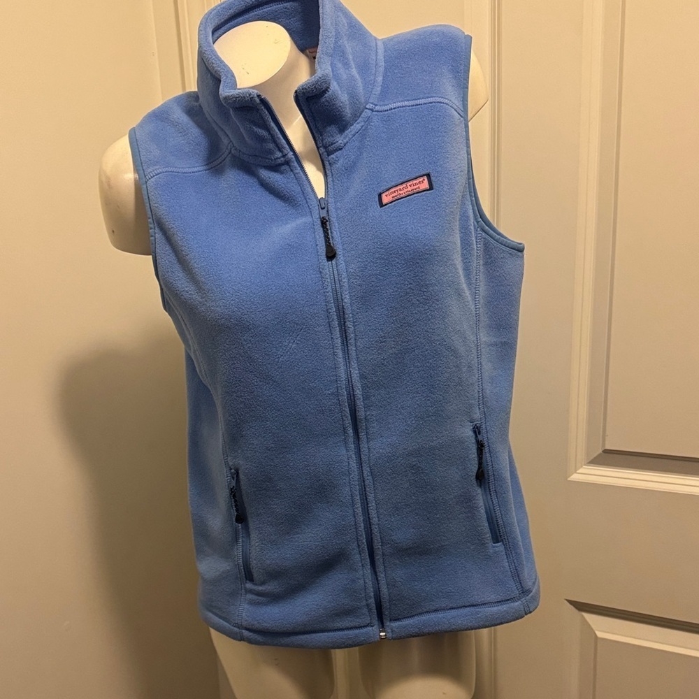 Vineyard Vines Light Blue Fleece Vest
